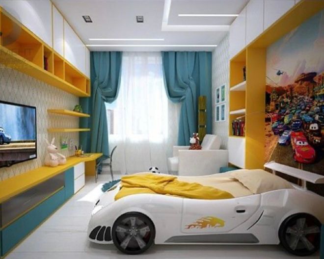 kamar anak tema mobil balap