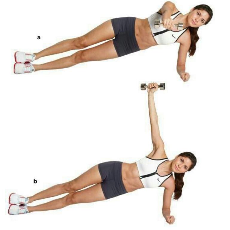 side plank dengan beban