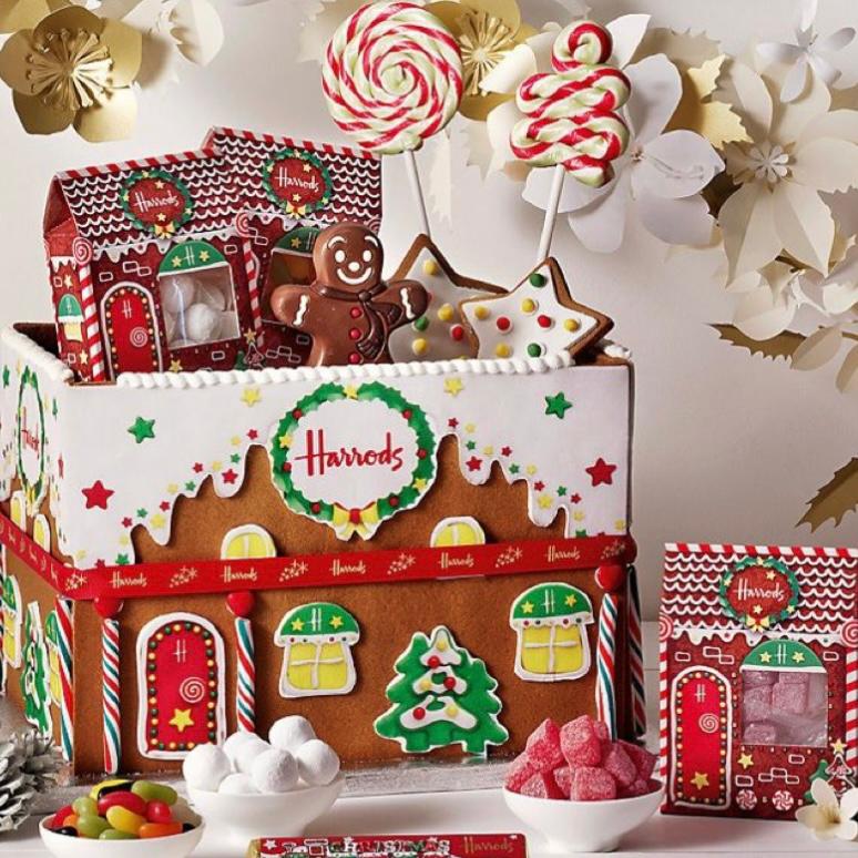 Desain hampers natal ala rumah Gingerbread Man