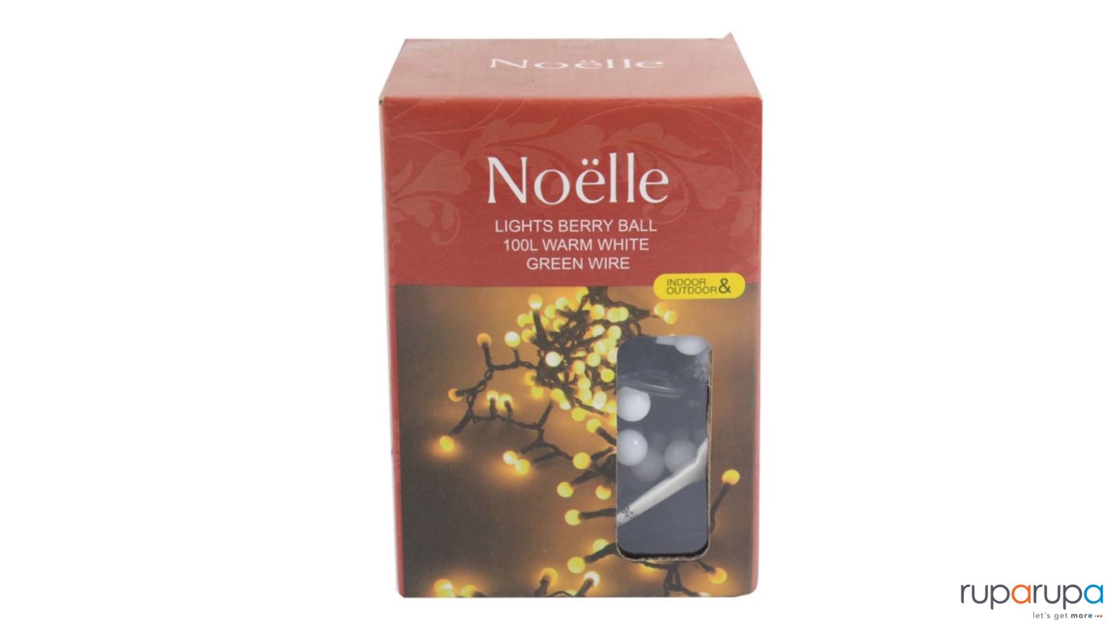 Noelle Lampu Led Dekorasi Natal Berry Ball 100l Warm White