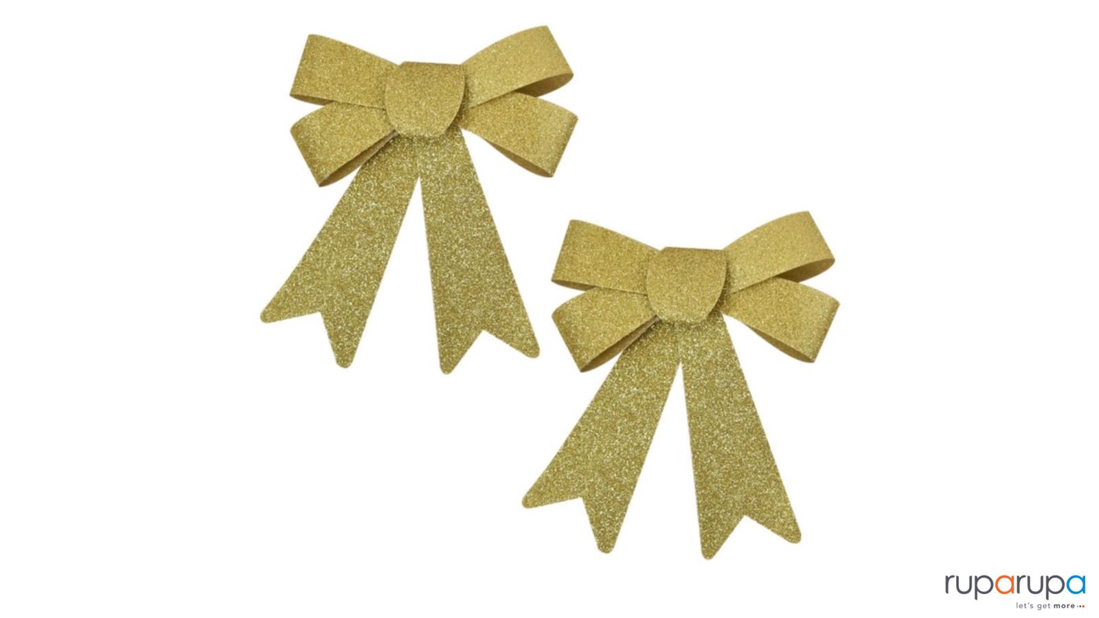 Noelle Pita Hias Natal 17 Cm 2 Pcs - Gold