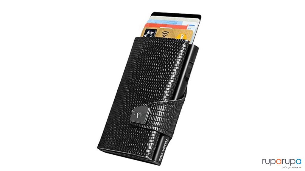 Tru Virtu Click & Slide Dompet Kartu Black Iguana