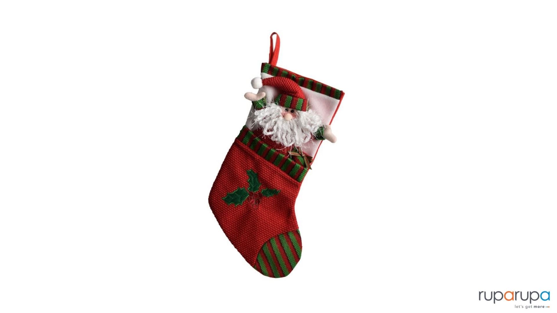 dekorasi natal stocking santa claus