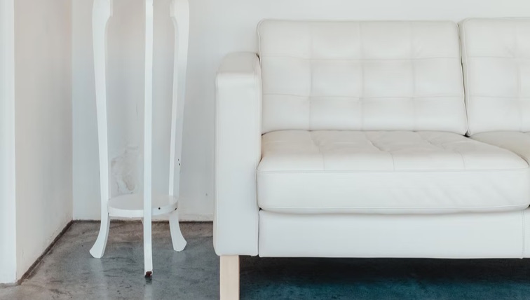 white sofa