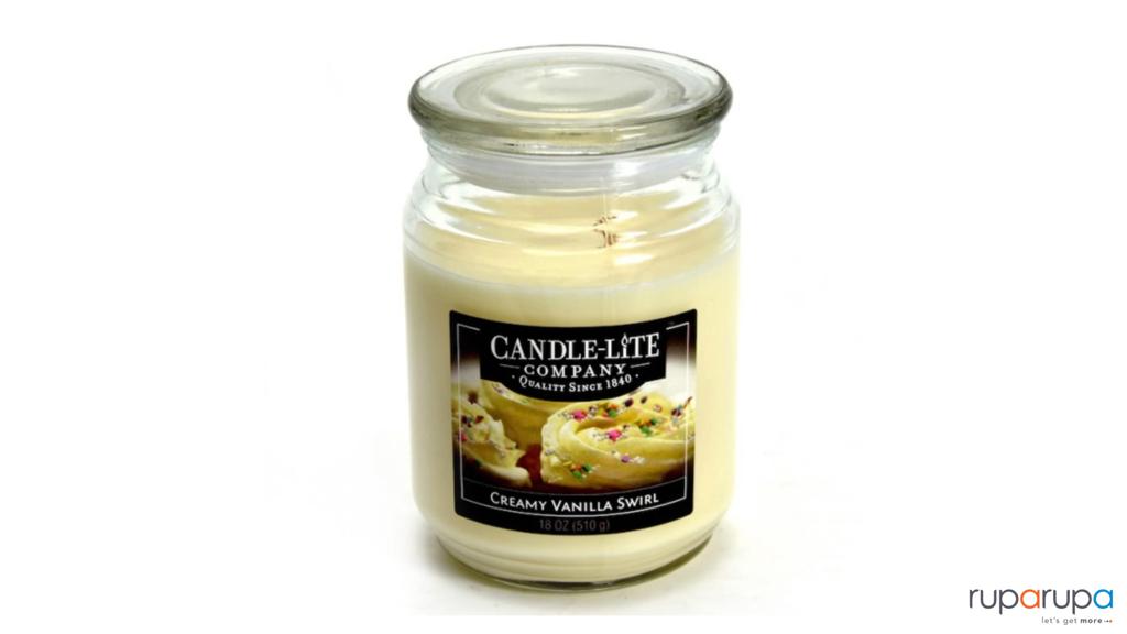 Candle Lite Creamy Vanilla Swirl Lilin Aromaterapi 510 Gr