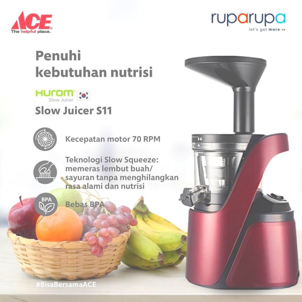 Slow juicer hurom