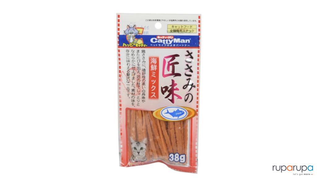 Cattyman Camilan Makanan Kucing Fish & Chicken Slice 38 Gr