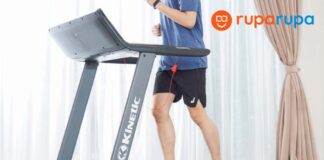 Kinetic Motorized Treadmill 1.5hp 15p - Hitam abu-abu