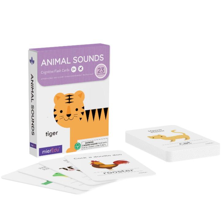 Mieredu Mainan Cognitive Flash Card Animal Sound